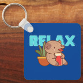 Porte-clés Charme de Capybara réfrigéré (Recto)