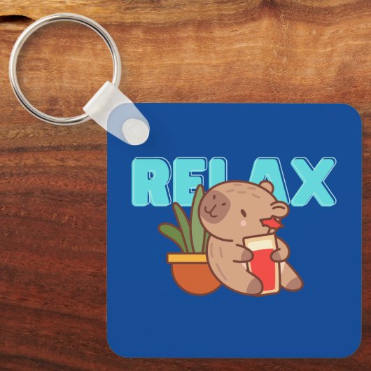 Porte-clés Charme de Capybara réfrigéré (Recto)