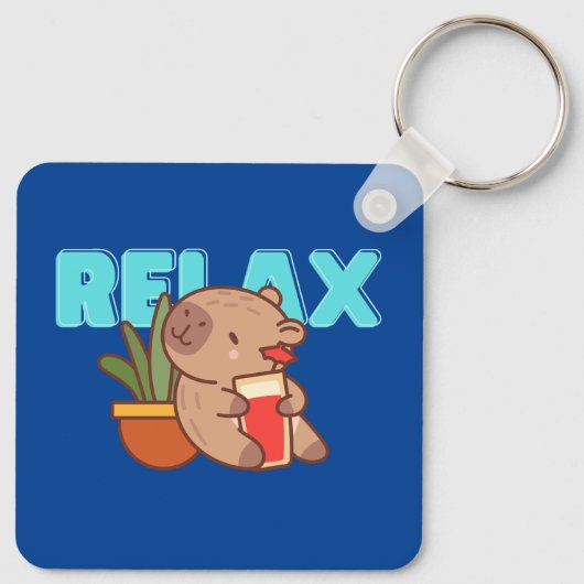 Porte-clés Charme de Capybara réfrigéré (Dos)