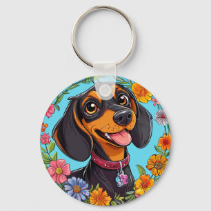Porte-clés Charme de joie quotidienne de jardin de floraison 