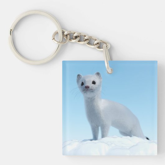 Porte-clés Charme de la belette arctique (Devant)