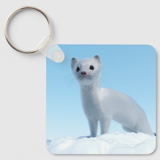 Porte-clés Charme de la belette arctique (Recto)