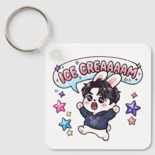 Porte-clés Charme de sac Fandom Stray Rabbit Glace K-Pop