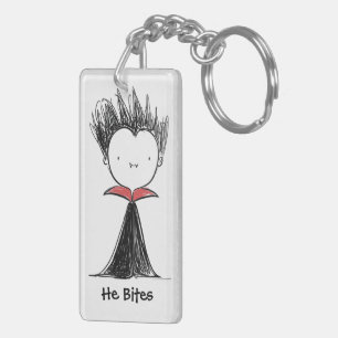 Porte-clés Charme de sac Vampire Mignon Moralement Gris Il Mo