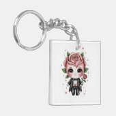 Porte-clés Charme Rose Roméo (Devant gauche)