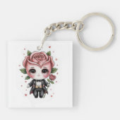 Porte-clés Charme Rose Roméo (Dos)