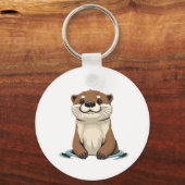 Porte-clés Charming Cartoon Otter (Verso)