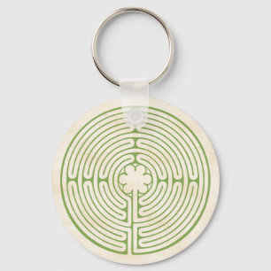 Porte-clés Chartres Labyrinth Green