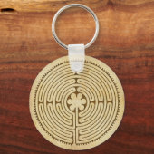 Porte-clés Chartres Labyrinthe style antique 1 + vos idées (Recto)