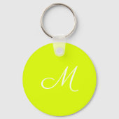 Porte-clés Chartreuse jaune - monogrammed (Recto)
