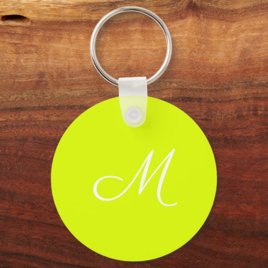 Porte-clés Chartreuse jaune - monogrammed (Recto)