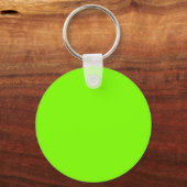 Porte-clés Chartreuse (Vert néon) 7FFF00 Couleur - Option Nom (Verso)