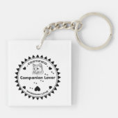 Porte-clés Chartreux Portrait de chat (Dos)