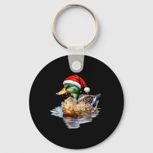 Porte-clés Chasse au canard de Noël Père Noël Xmas Pays Lumiè