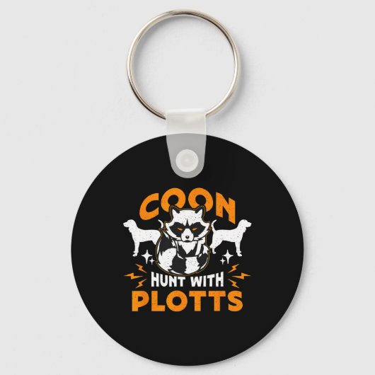 Porte-clés Chasse Au Coon Avec Plotts Chasse Au Coon Hunters (Recto)
