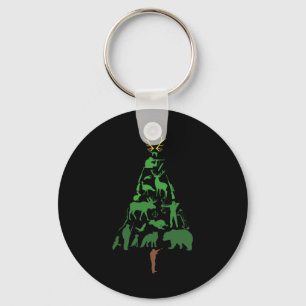 Porte-clés Chasse aux arbres de Noël Noël Noël