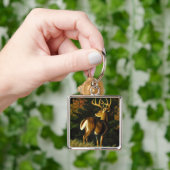 Porte-clés Chasse aux cerfs de Virginie (main)