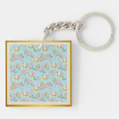 Porte-clés Chasse aux œufs de Pâques mignonne et papillons co (Dos)