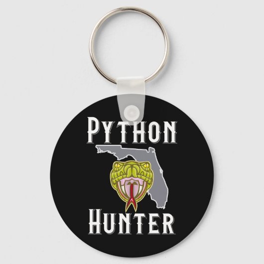 Porte-clés Chasse aux Pythons envahissants de Floride (Recto)