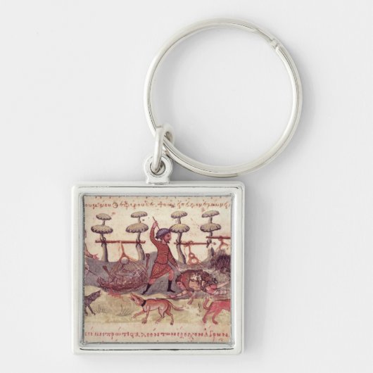 Porte-clés Chasse avec des filets (Devant)