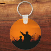 Porte-clés Chasse avec papa (Recto)