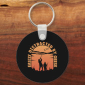 Porte-clés Chasse Canards Distraits Par Chasseur D'Oies (Recto)