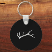 Porte-clés Chasse de perte de bois de cerf élaphe  (Recto)