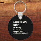 Porte-clés Chasse Définition de garçon drôle (Recto)