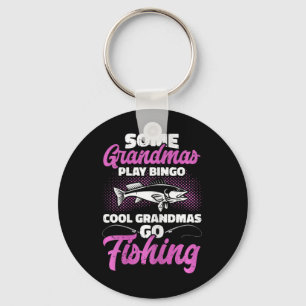Porte-clés Chasse Et Pêche Granny Grandmas Cool Aller Pêcher