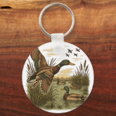 Porte-clés Chasse-Rétro-Volant-Caner-Mallard,  (Recto)