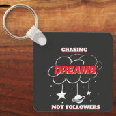 PORTE-CLÉS CHASSE RÊVES PAS FLEURS NOUVEAU MEILLEUR (Recto)