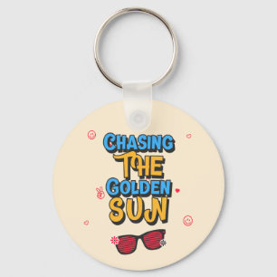 Porte-clés Chasser le soleil d'or