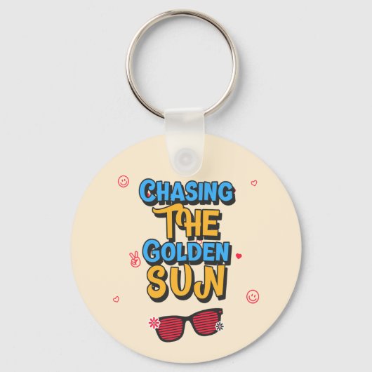 Porte-clés Chasser le soleil d'or (Recto)