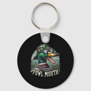 Porte-clés Chasseur de canard drôle Chemise Fowl Bouche Chass