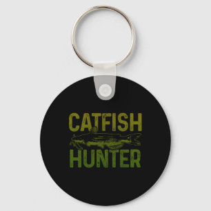 Porte-clés Chasseur de poisson-chat Cadeau de pêche de poisso