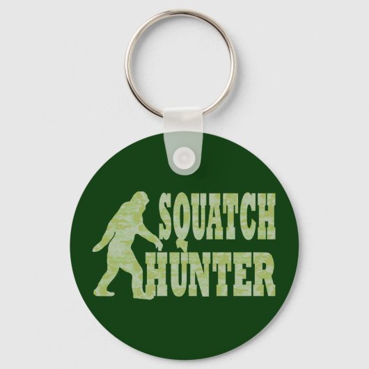 Porte-clés Chasseur de squatch en camouflage (Recto)
