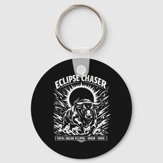 Porte-clés Chasseur d'éclipse Espagne Éclipse solaire totale (Recto)