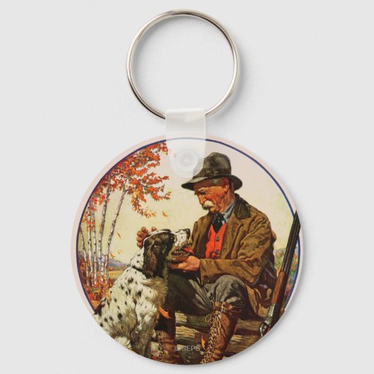 Porte-clés Chasseur et espagnol (Recto)