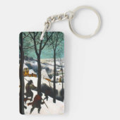 Porte-clés Chasseurs dans le paysage de neige Pieter Bruegel (Dos)