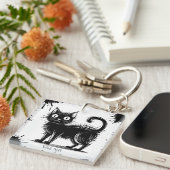 Porte-clés Chat à Doodle (Devant Droit)