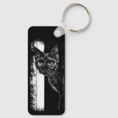 Porte-clés Chat à l'intérieur (Verso)