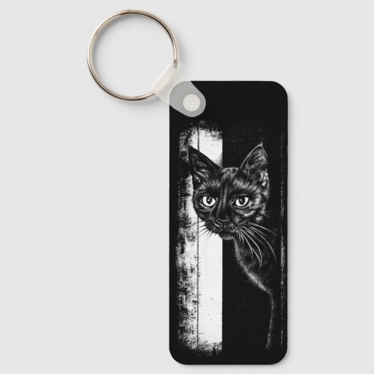 Porte-clés Chat à l'intérieur (Recto)