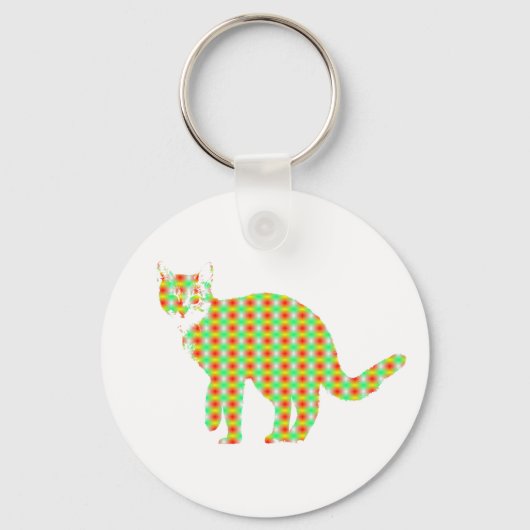 Porte-clés Chat à motifs (Recto)