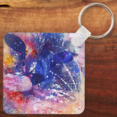 Porte-clés Chat Abstrait cosmique Dreamscape (Verso)