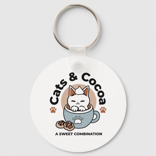 Porte-clés Chat adorable en Mug Conception de vacances - Chat (Recto)