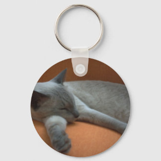 Porte-clés Chat allongé