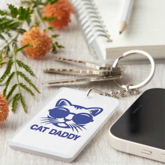 Porte-clés Chat Art Chat Daddy (Devant droit)