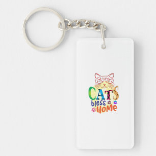 Porte-clés Chat Art Chats Bless Home