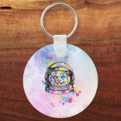 Porte-clés Chat astronaute (Recto)