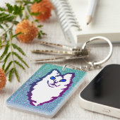 Porte-clés Chat aux yeux bleus (Devant droit)